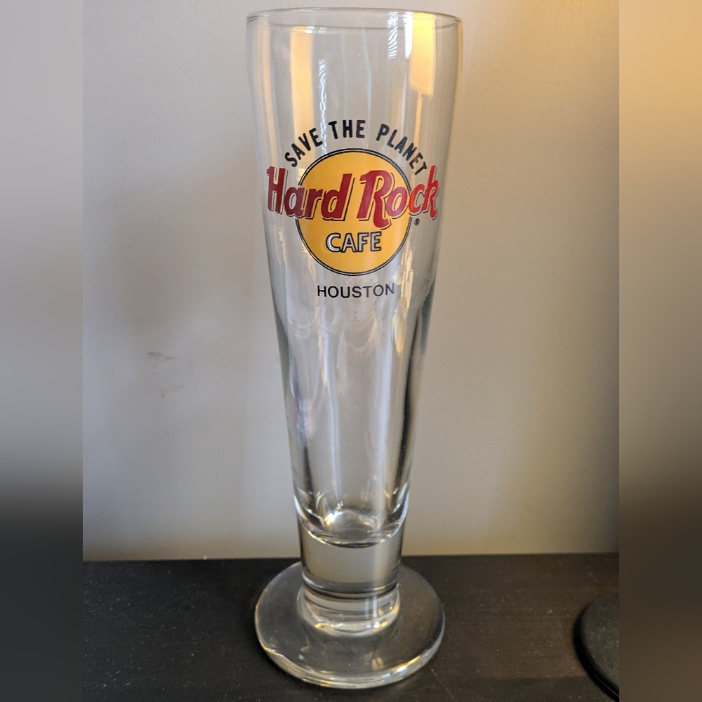 Hard Rock Cafe Houston Pilsner Glass